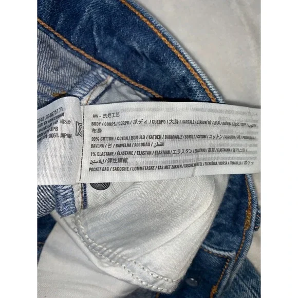 Abercrombie & Fitch Jeans Womens 26 Low Rise Baggy Straight Leg Denim Casual - Picture 7 of 11
